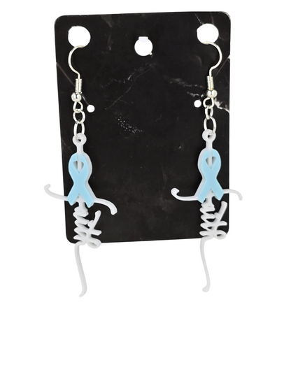 Faith Cancer Cross Earrings 3D Printed