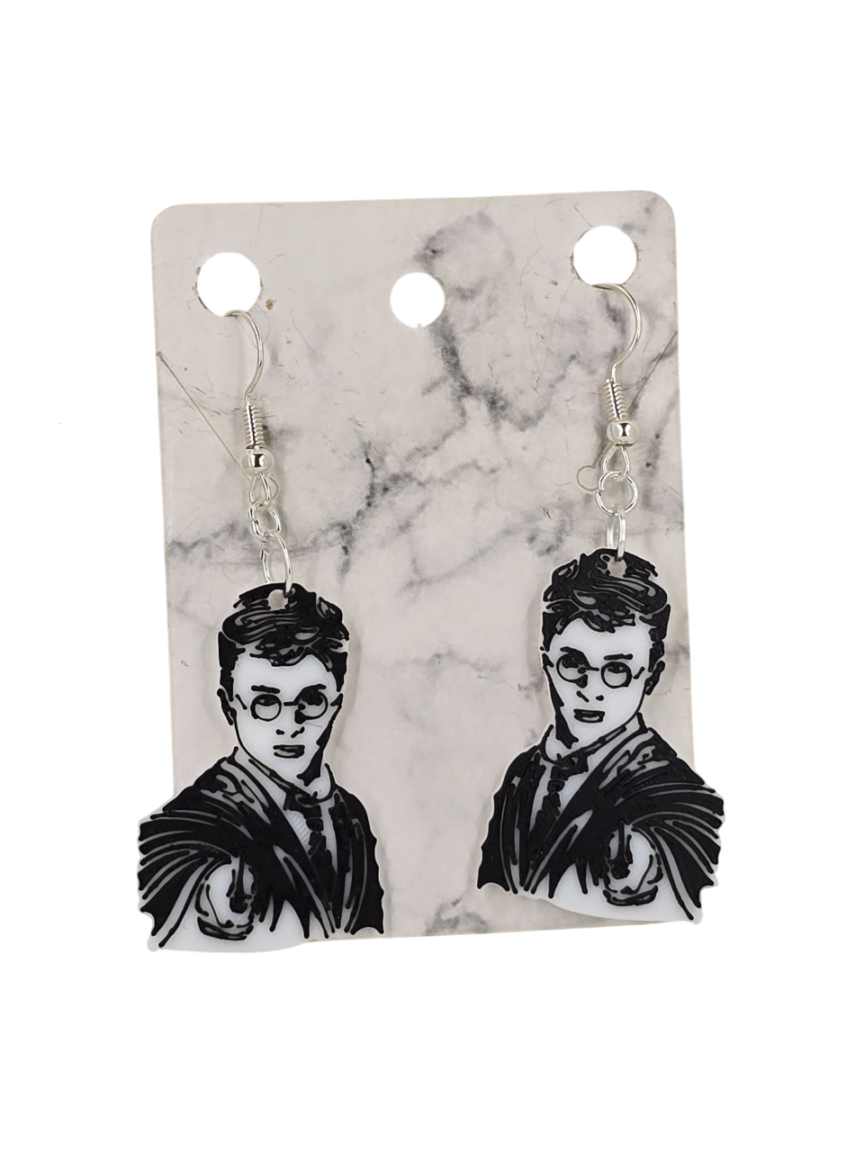 Wizarding Character Earrings – 3D Printed Magical Quartet