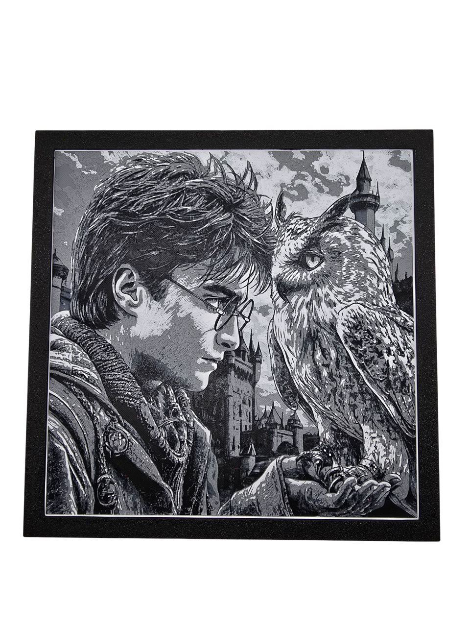 Harry and Hedwig Painting - 3D Printed