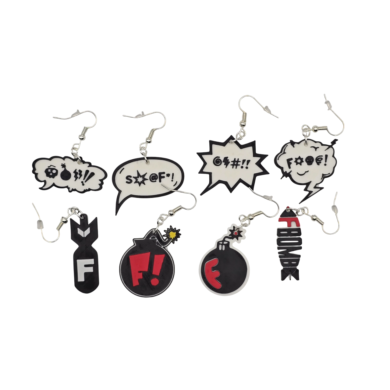 F Bomb Earring Collection