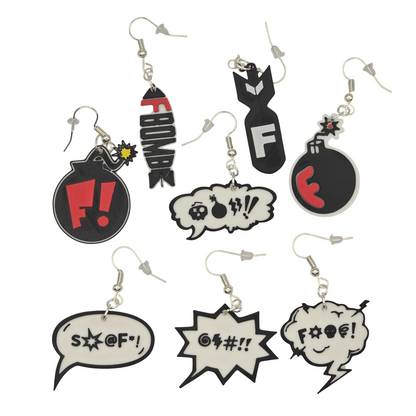 F Bomb Earring Collection
