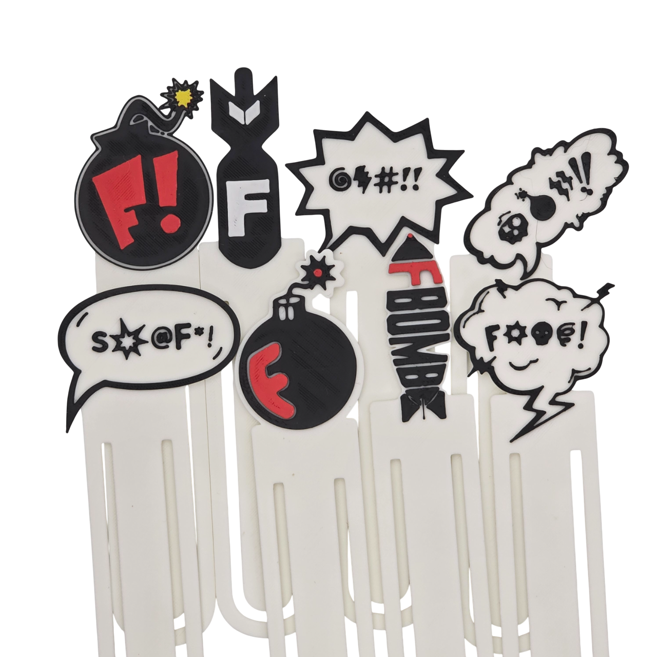 F Bomb Paperclip Bookmark Collection