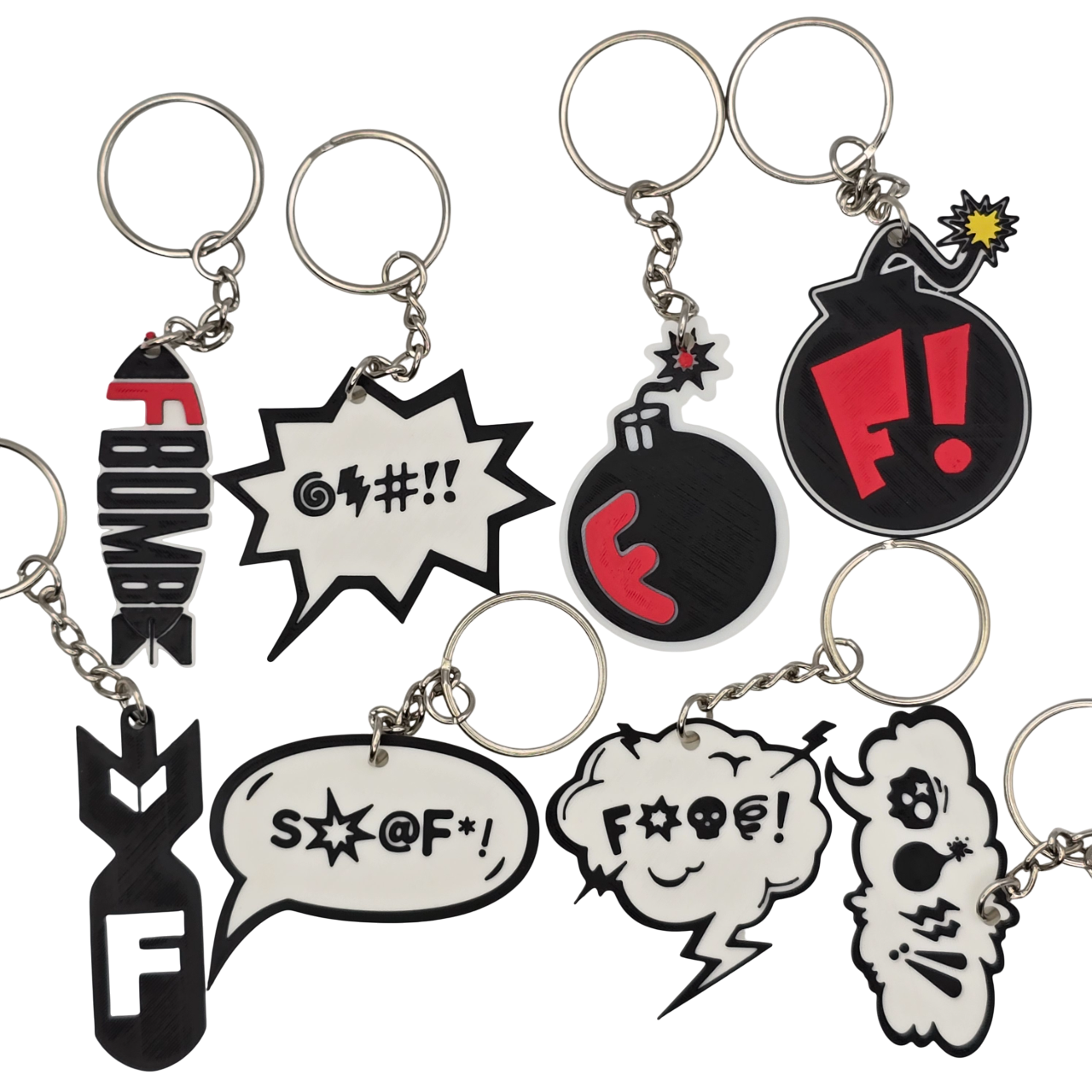 F Bomb Keychain Collection