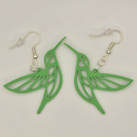 Hummingbird Earrings! 3D Printed