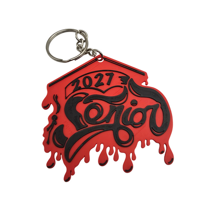 Senior Fancy 2027 Keychain