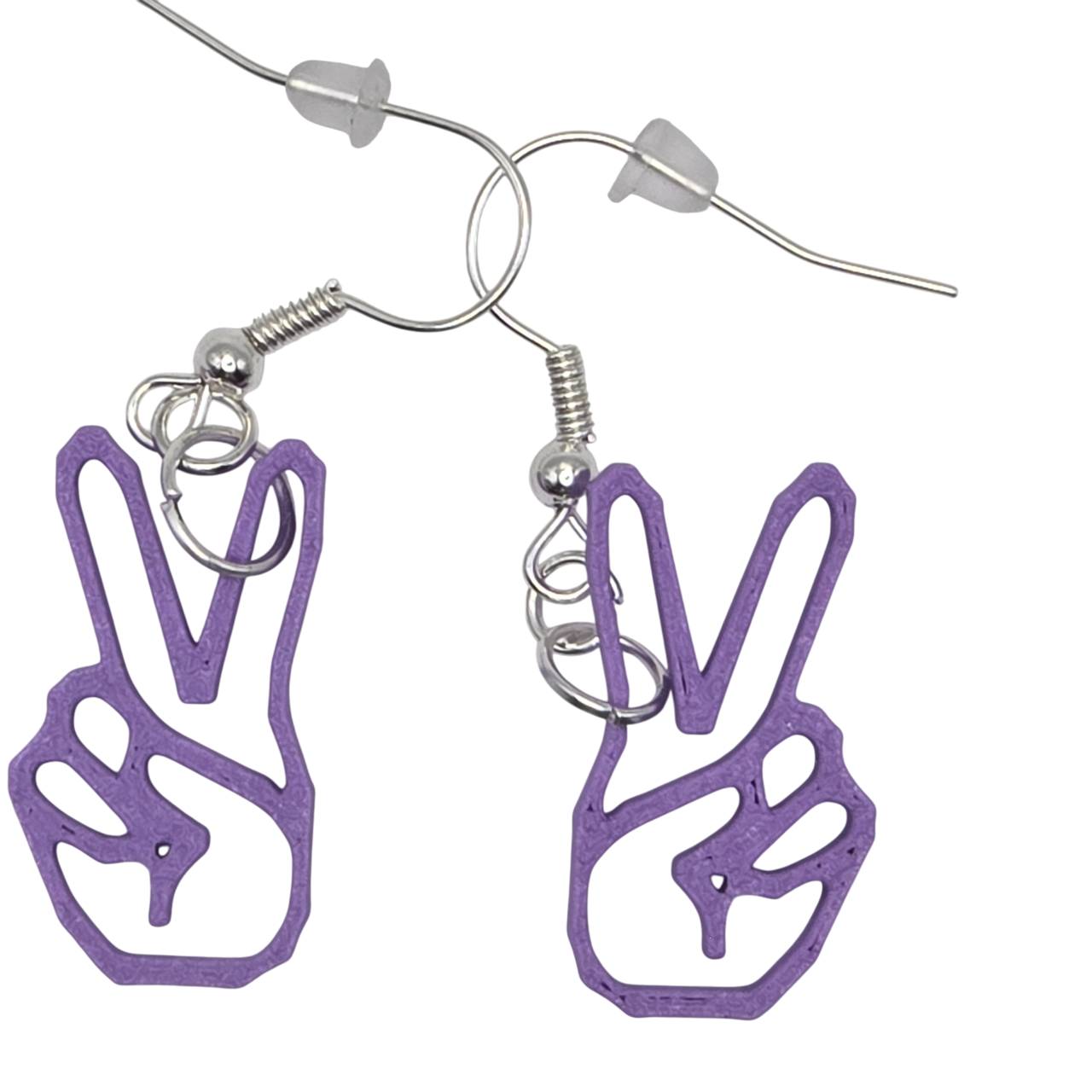 Peace Finger Earrings - 3D Printed Earrings!