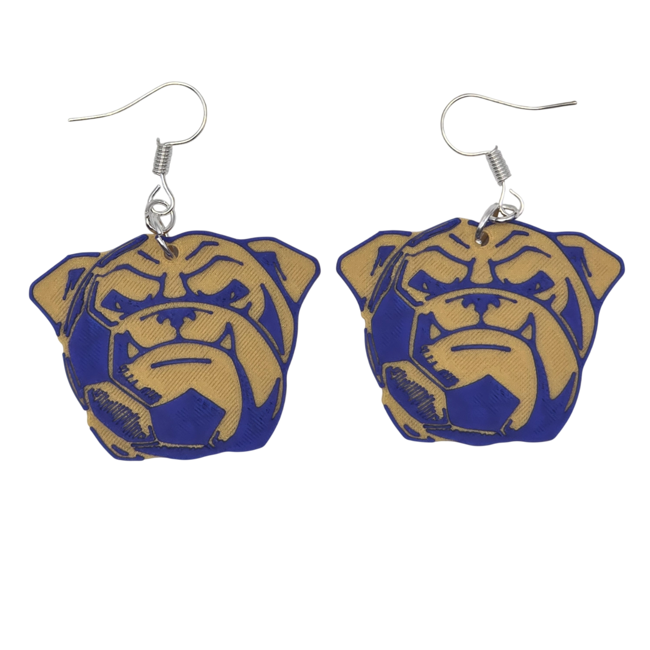 Bulldog Soccer Earrings
