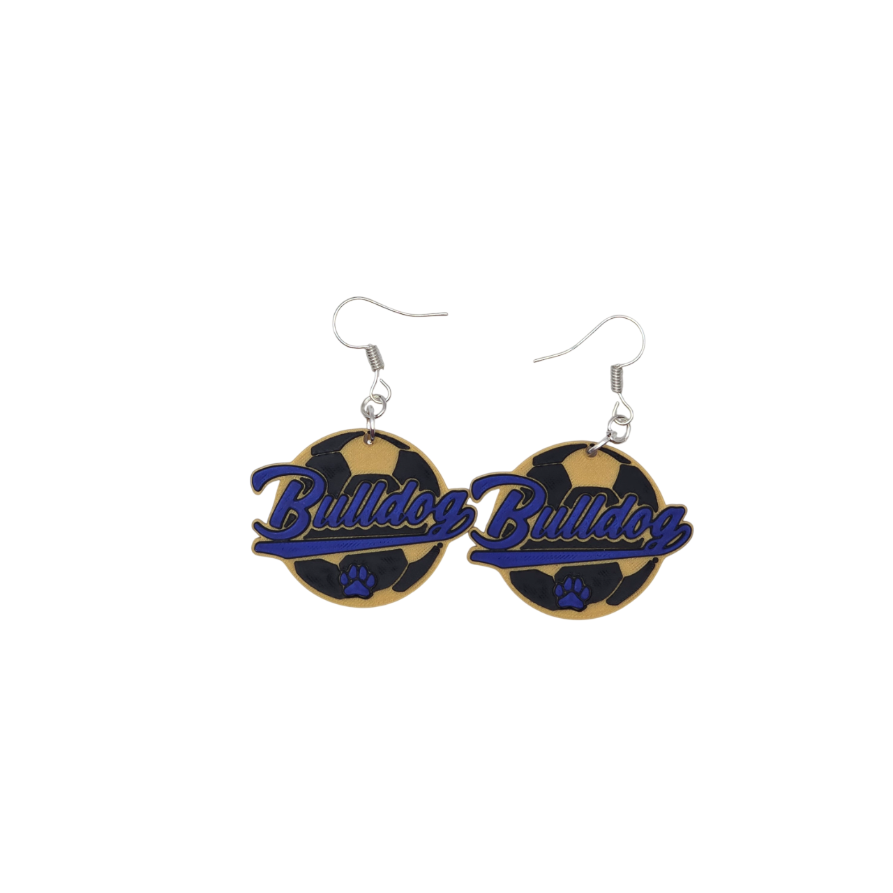 Bulldog Soccer Earrings