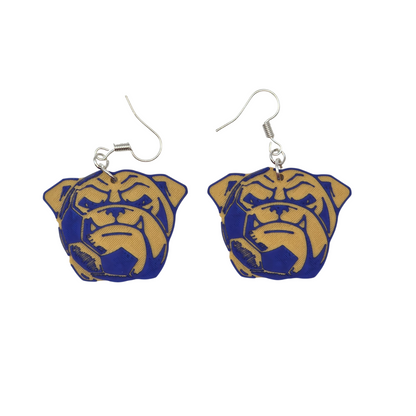 Bulldog Soccer Earrings