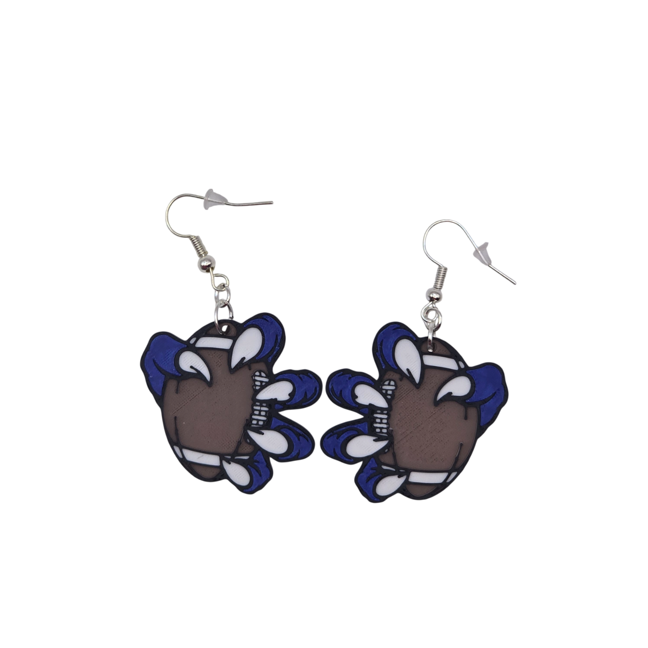 Bulldog Football Earrings