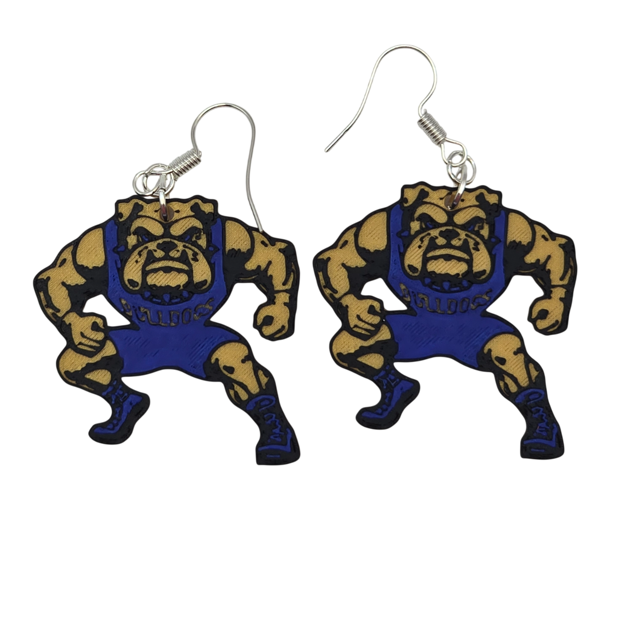 Bulldog Wrestling Earrings