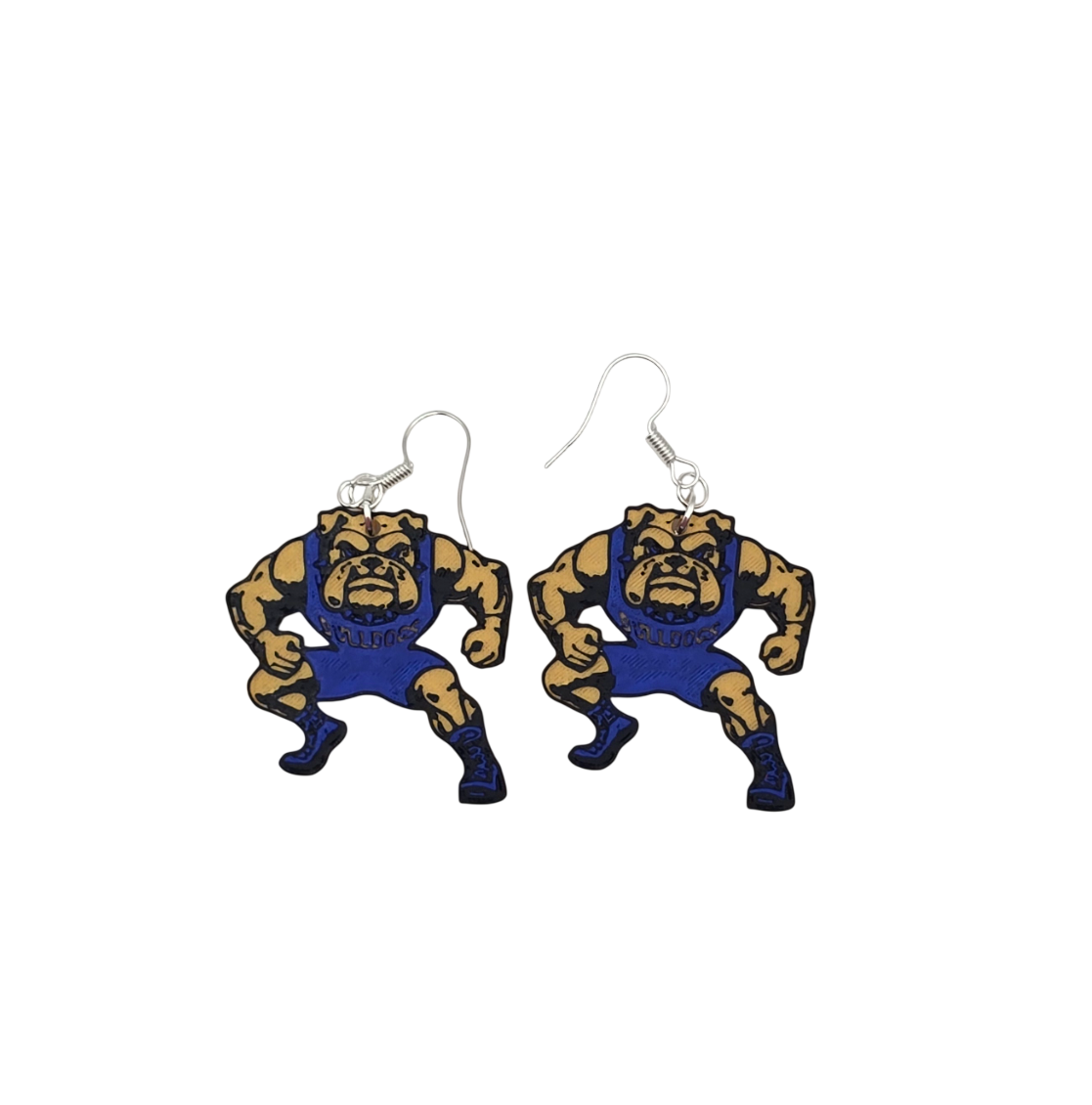 Bulldog Wrestling Earrings
