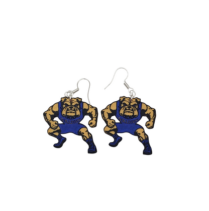 Bulldog Wrestling Earrings