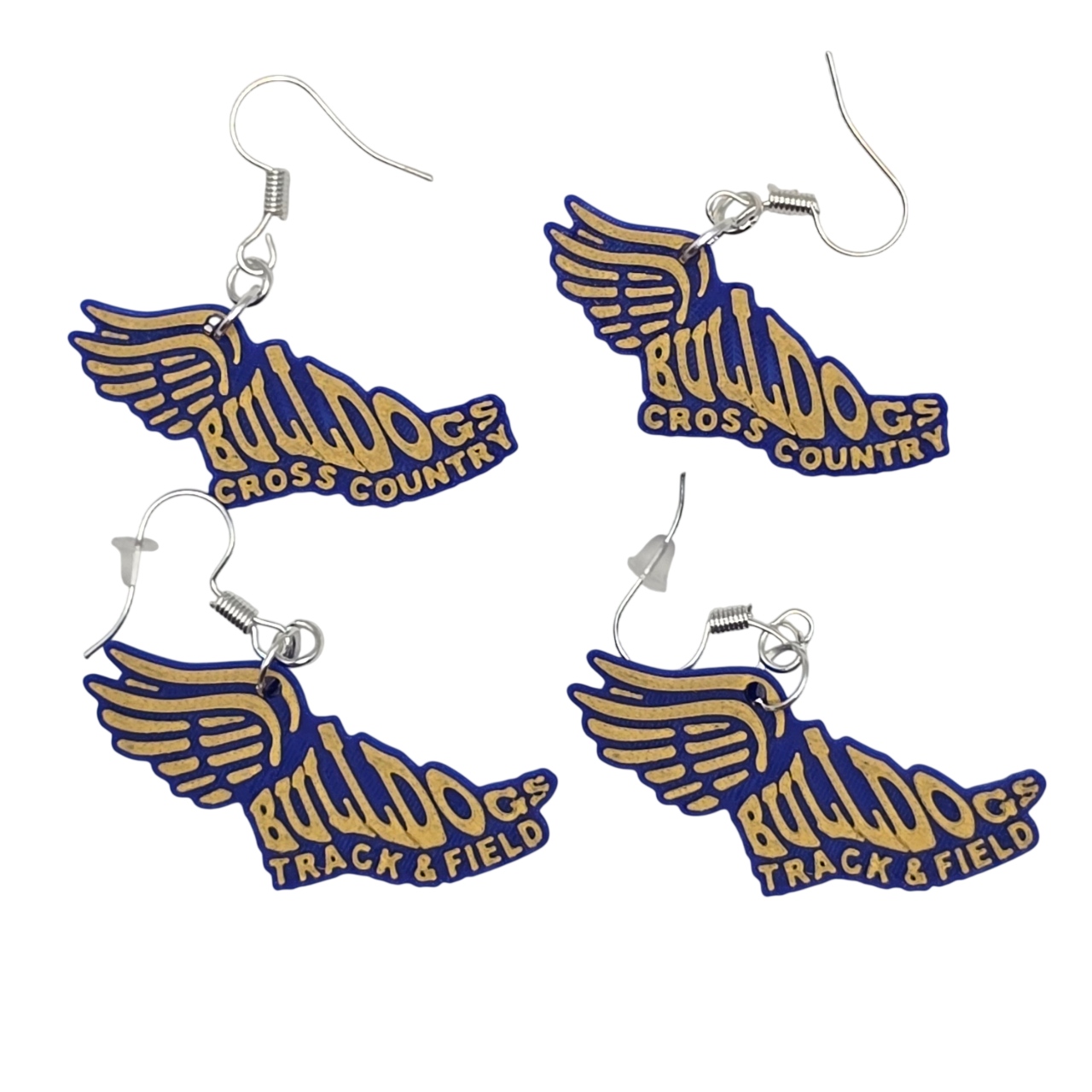 Bulldog Track & Field and Cross Country Earrings