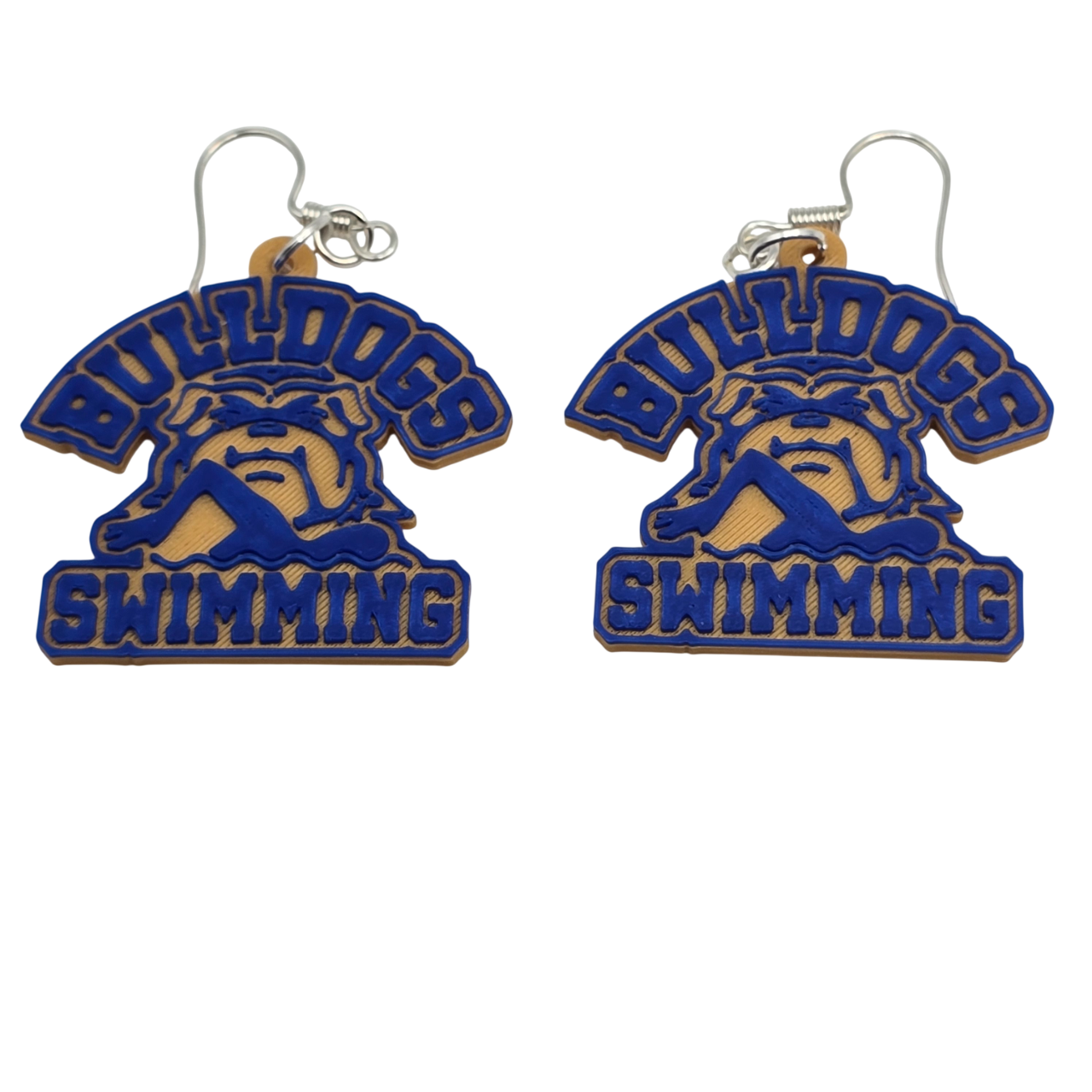Bulldog Swim Earrings