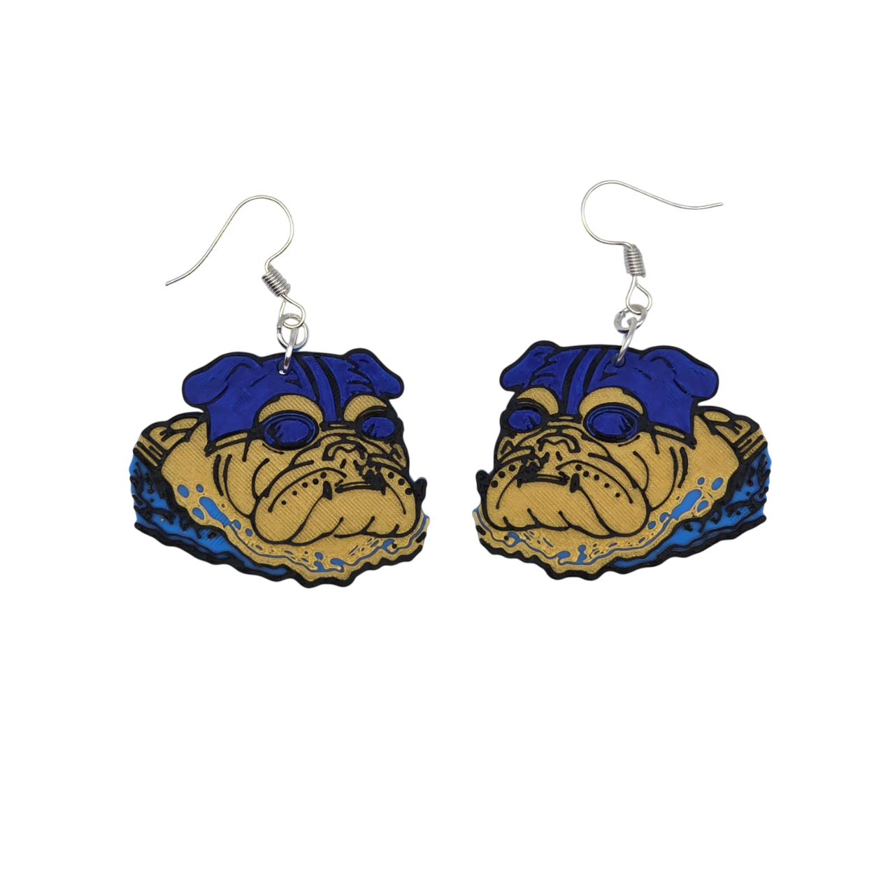 Bulldog Swim Earrings