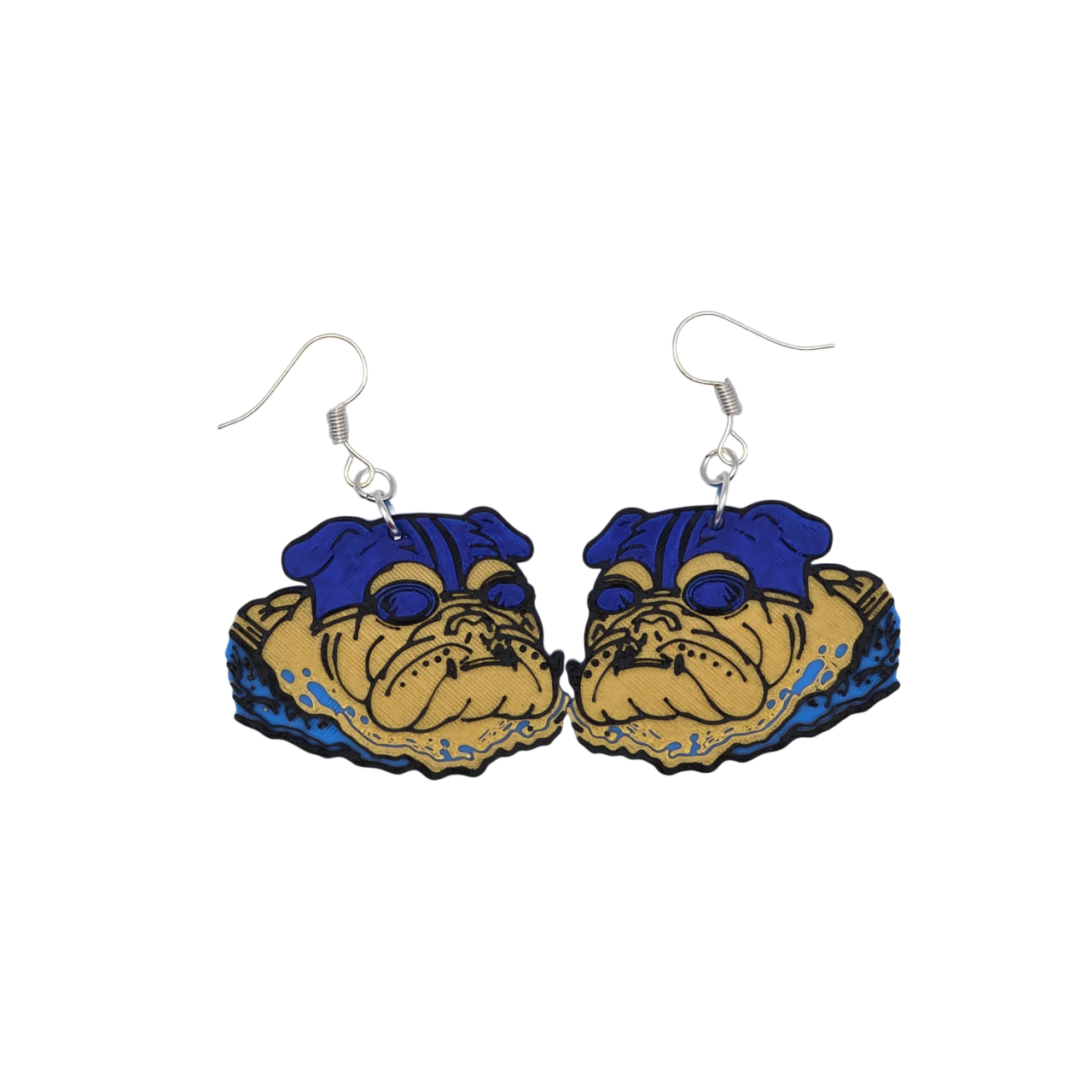Bulldog Swim Earrings