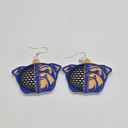 Bulldog Golf Earrings