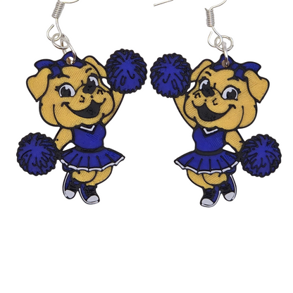 Bulldog Cheer Earrings