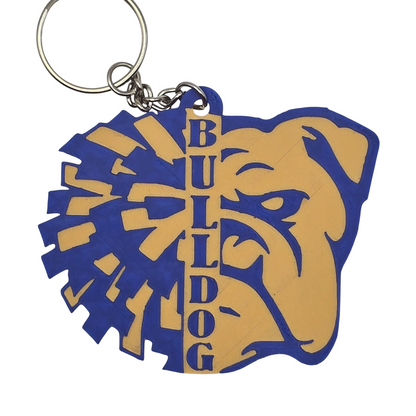 Bulldog Cheer Keychains