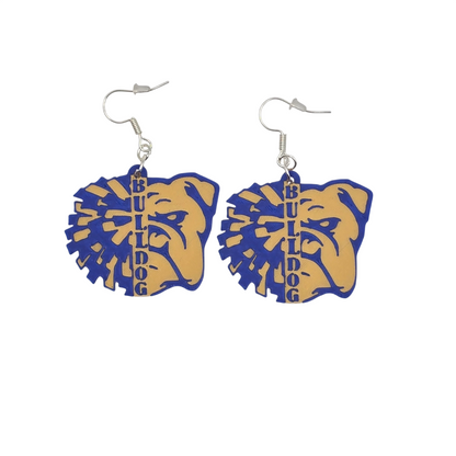 Bulldog Cheer Earrings