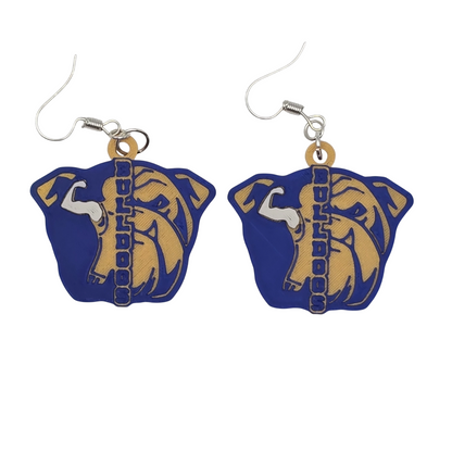 Bulldog Wrestling Earrings
