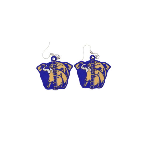 Bulldog Wrestling Earrings