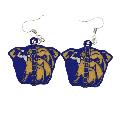Bulldog Wrestling Earrings