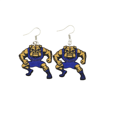 Bulldog Wrestling Earrings