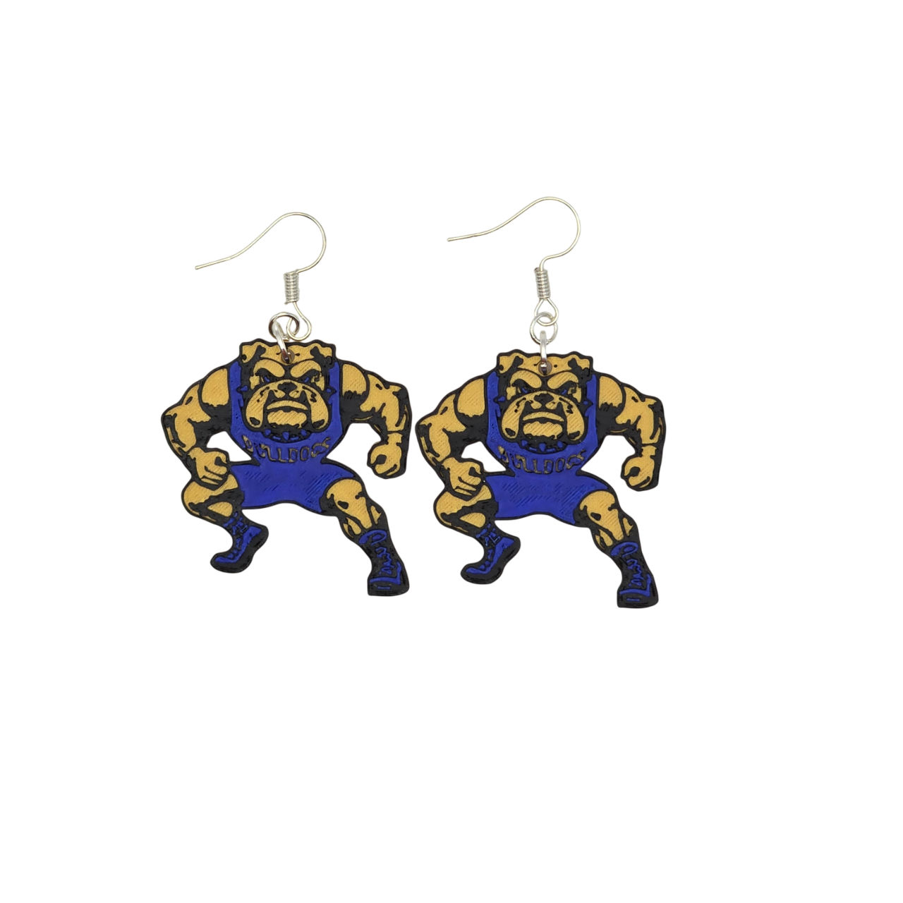 Bulldog Wrestling Earrings