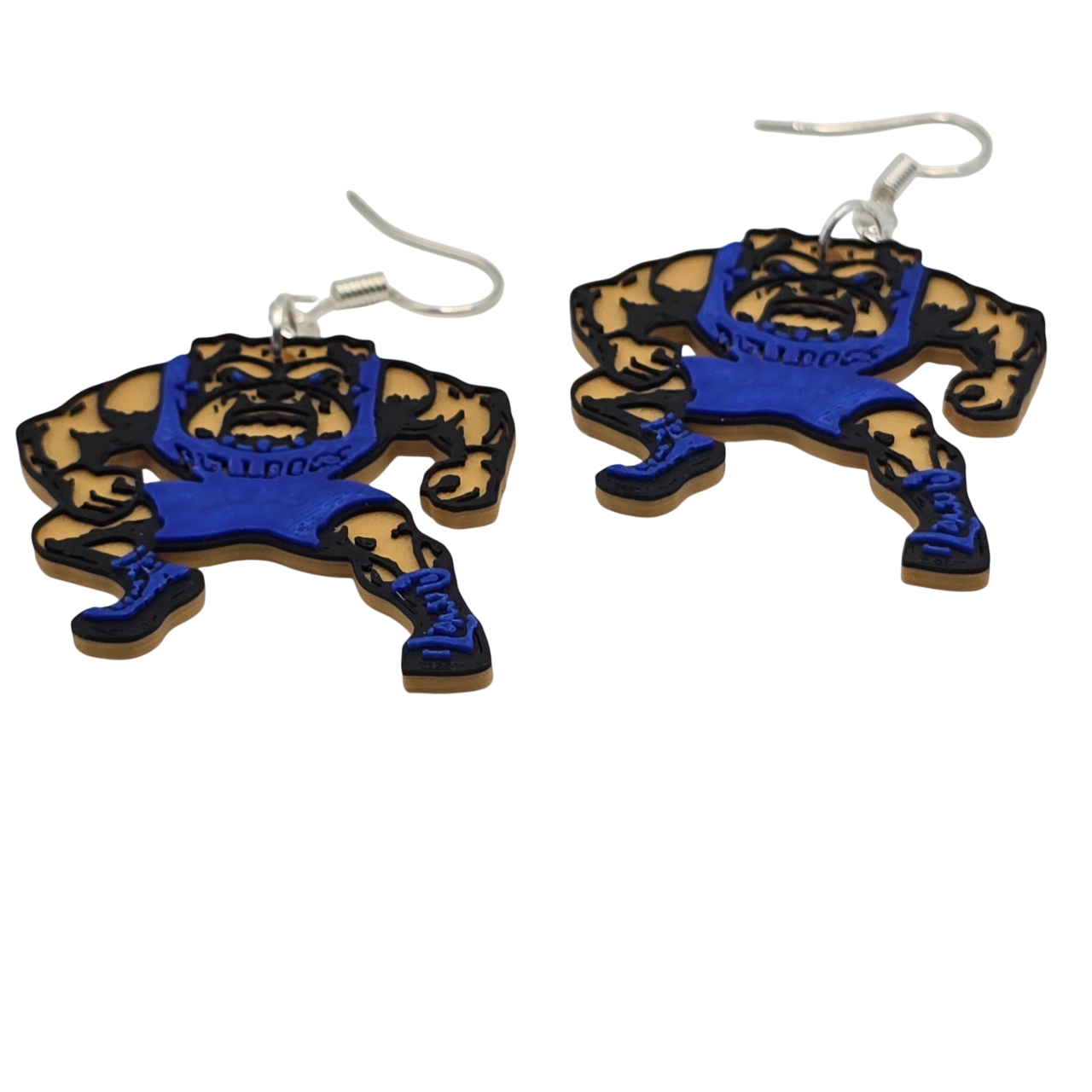 Bulldog Wrestling Earrings