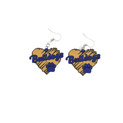 Bulldog Earrings