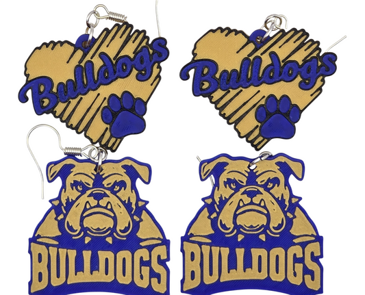 Bulldog Earrings