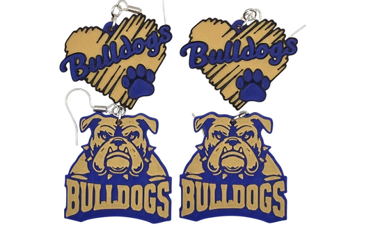 Bulldog Earrings