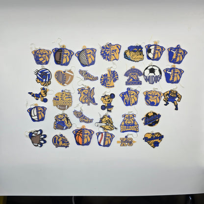 Bulldog Spirit Earrings (33 pairs!)