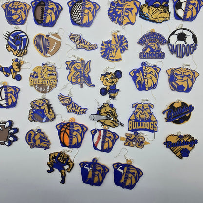 Bulldog Spirit Earrings (33 pairs!)