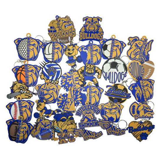 Bulldog Spirit Keychains (33 types!)