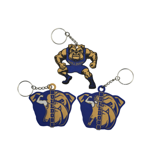 Bulldog Wrestling Keychains