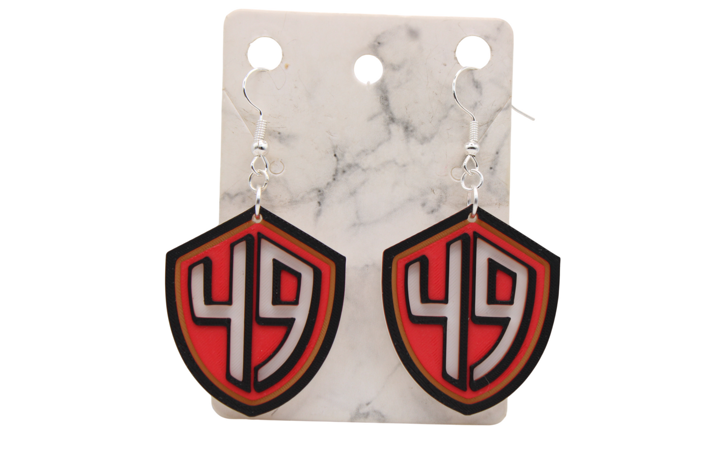 San Francisco Football Collection – 3D Printed 49ers Earrings