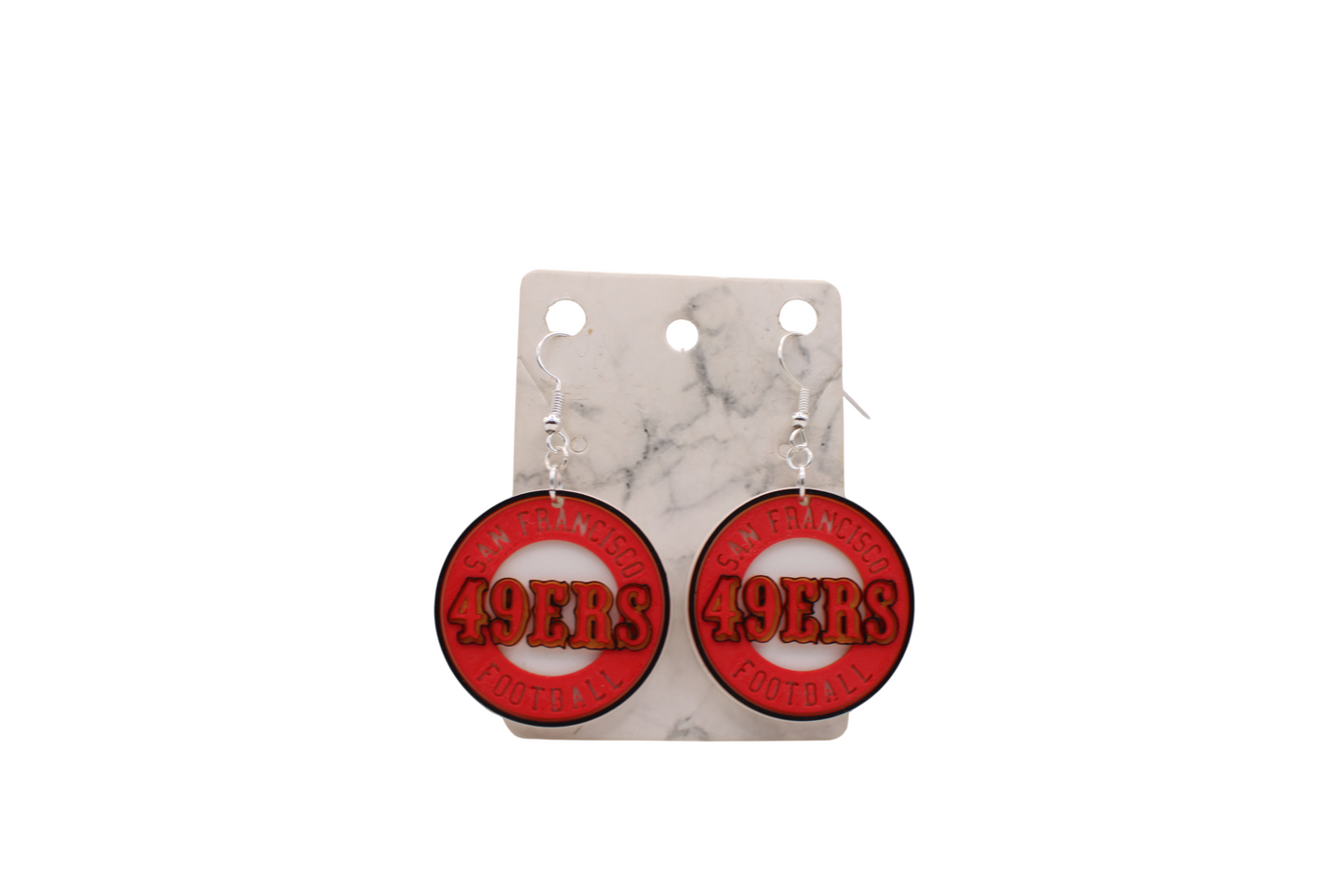 San Francisco Football Collection – 3D Printed 49ers Earrings