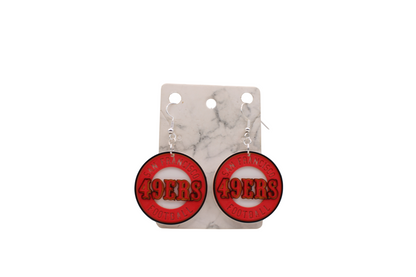 San Francisco Football Collection – 3D Printed 49ers Earrings