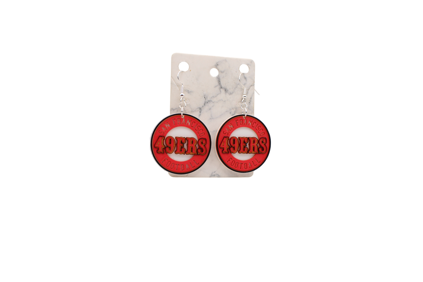 San Francisco Football Collection – 3D Printed 49ers Earrings