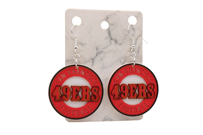 San Francisco Football Collection – 3D Printed 49ers Earrings