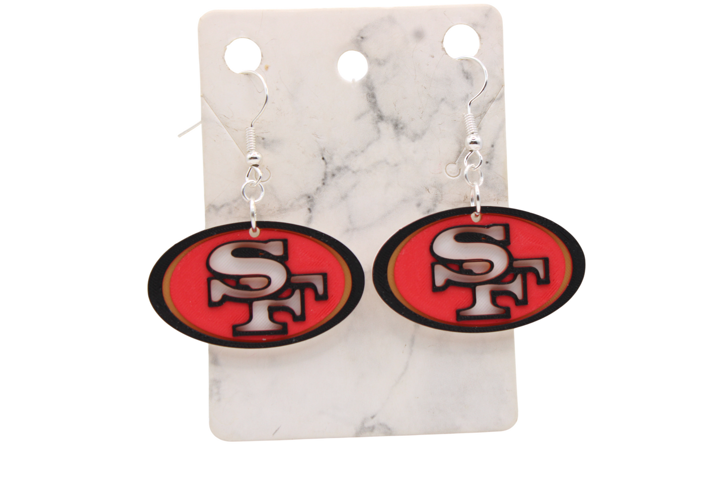 San Francisco Football Collection – 3D Printed 49ers Earrings