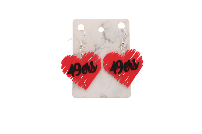 San Francisco Football Collection – 3D Printed 49ers Earrings