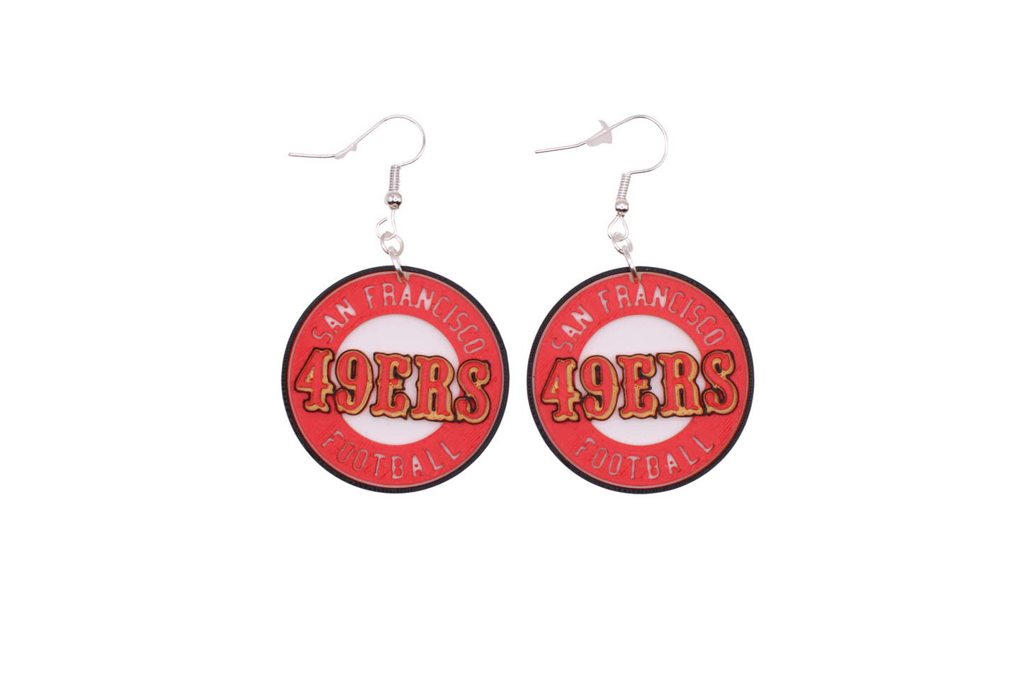 San Francisco Football Collection – 3D Printed 49ers Earrings