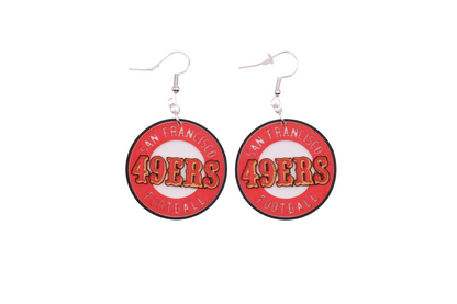 San Francisco Football Collection – 3D Printed 49ers Earrings