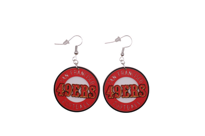 San Francisco Football Collection – 3D Printed 49ers Earrings