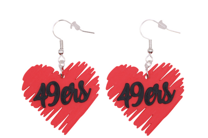 San Francisco Football Collection – 3D Printed 49ers Earrings