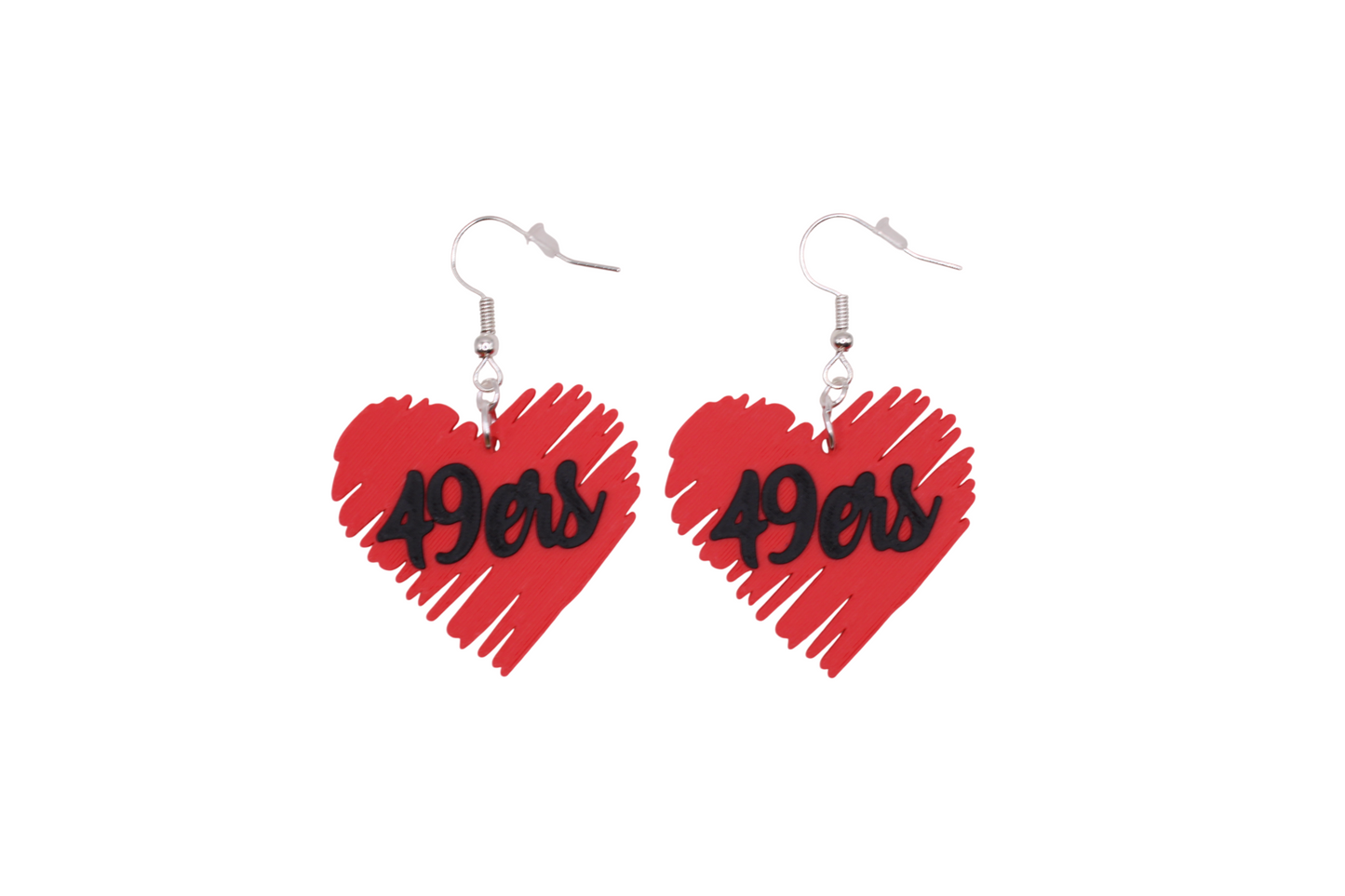 San Francisco Football Collection – 3D Printed 49ers Earrings